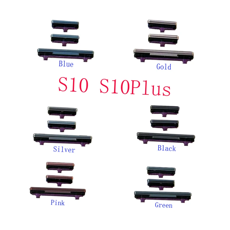 1Zestaw włączania i wyłączania zasilania Przycisk głośności do Samsung Galaxy S10Plus G973DS G973F G973 S10+ G975 S10 Plus G975W Obudowa Przycisk boczny