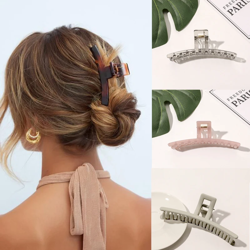 

Woman Girls Matte Hair Clips Hairpins Women Hair Claws Barrettes Hairgrip Hair Accessories Headwear Ornaments Ponytail Clips
