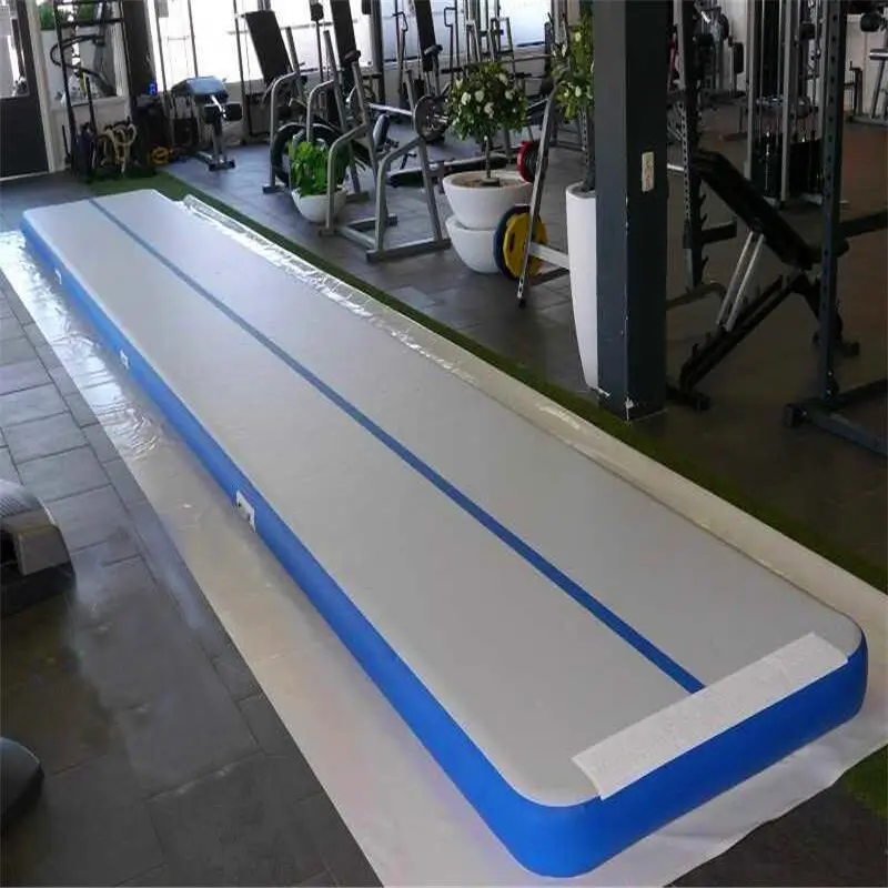 Envío Gratis, esteras inflables de pista de aire para gimnasia de 12x1x0,2 m, estera de aire inflable para gimnasio, equipo de gimnasia con bomba