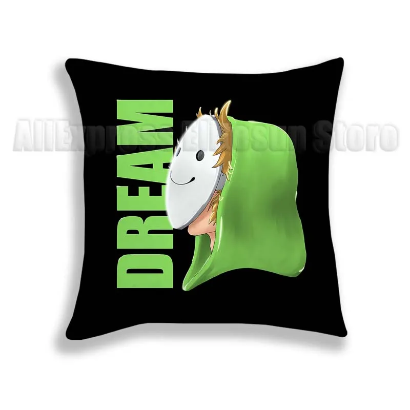 Funda de almohada Dream SMP para niños, cubierta de cojín de dibujos animados divertidos, decorativa para el hogar, sin inserto de almohada, de poliéster, 45x45cm