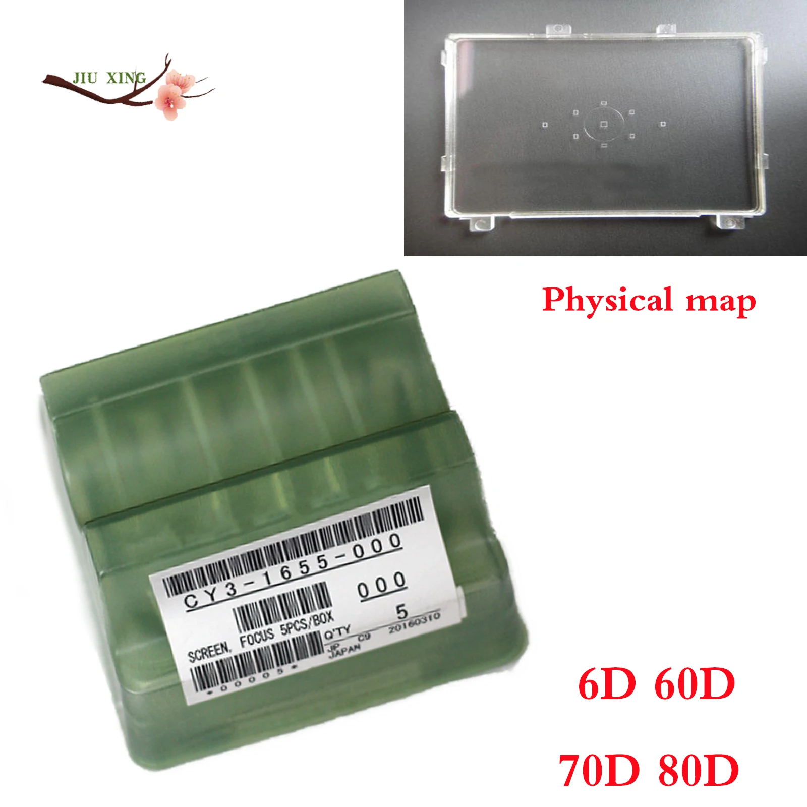 1 PCS NEW Original Frosted Glass (Focusing Screen) For Canon EOS 5D Mark II 5DII 5D2 6D Digital Camera Repair Part