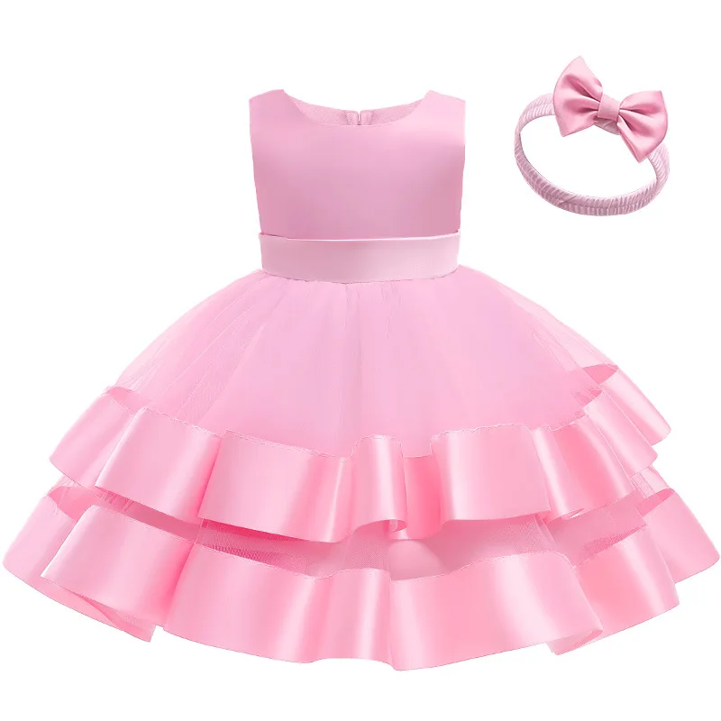 Toddler Girl Princess Dress Infant Baptism 1 Year Birthday Dress Newborn Performance Party Dress Baby Girl Dress Infant Vestido