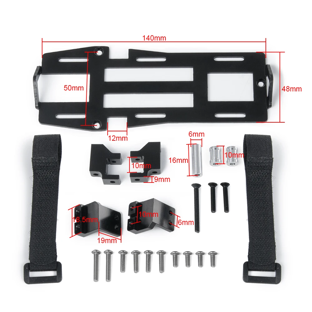 AXSPEED Forward Mounted Battery Servo Kit Battery Mounting Plate Tray Set for TRX-4 TRX4 1/10 RC Car Model Upgrade Parts