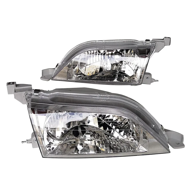 2pcs Car Headlights Crystal for Toyota VISTA SV40 SV41 1996 1997 1998 1999 2000