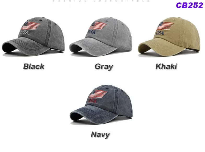 Wholesale 10pcs Baseball Cap Men Tactical Army Cotton Military Dad Hat USA American Flag US Unisex Hip Hop Hat Sport Caps Hats