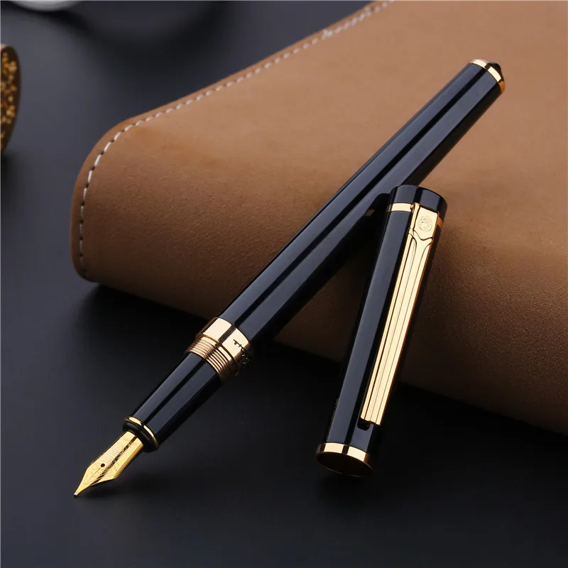 

Picasso 908 Fountain Pens Luxury Smooth Signing Metal Pen 0.5mm School and Office Writing Supplies