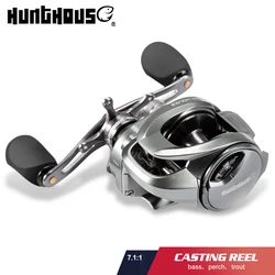 Hunthouse Fishing Baitcast Reel Casting 7.1:1 Saltwater Slow Jigging 5+1 Max Drag 8kg High Speed Gear Ratio 215g Freshwater New