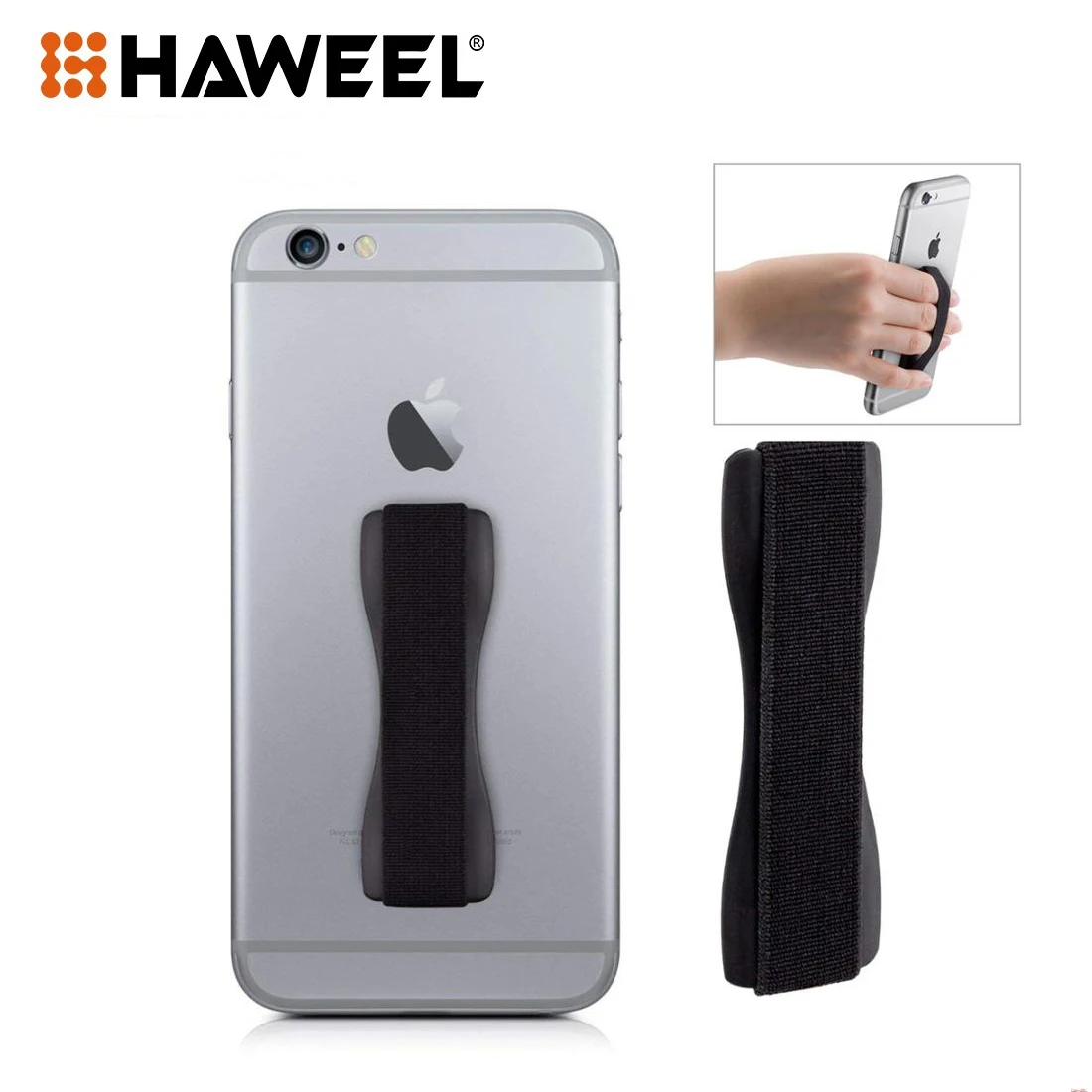 HAWEEL Finger Grip Phone Holder for iPhone, Galaxy, Sony, Lenovo, HTC, Huawei, and other Smartphones