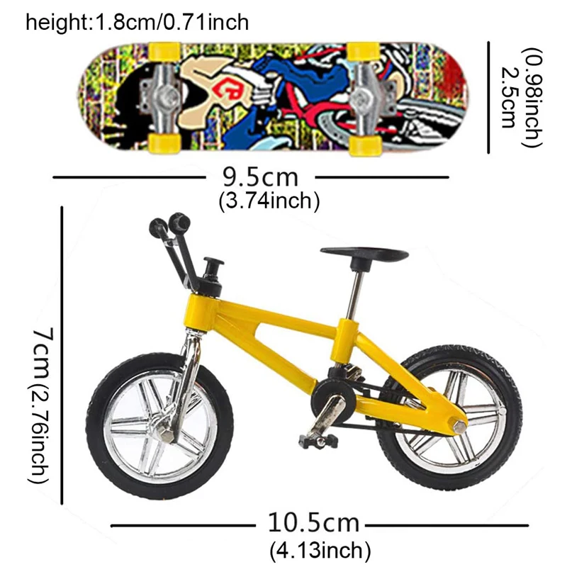 Gratis Schip Nieuwe Mini Vinger Scooter Vinger Fiets Vinger Skateboard Speelgoed Set W/Ramp Voor Meisjes Jongens Party Gunsten goodie Bag Fillers