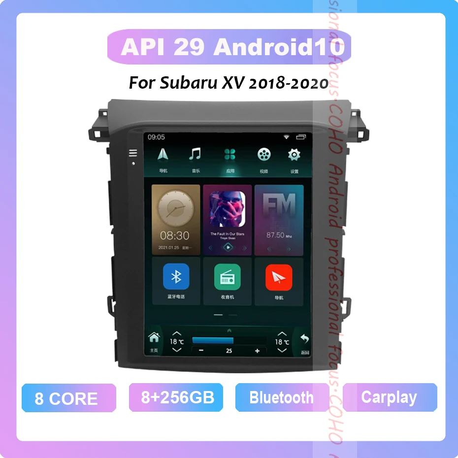 

COHO для Subaru XV 2018-2020 Android 10,0 Octa Core 8 + 256G 1024*768 Автомобильный мультимедийный плеер стерео приемник радио