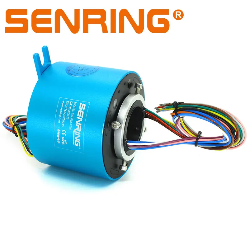 

Crane Slip Rings 12 Wires 10A Bole Size 38.1mm OD 99mm 600RPM of Hallow Shaft Sliprings