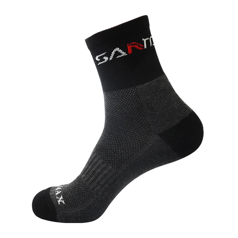 SANTO Quick Drying Men Socks Outdoor Sports Hiking Camping Cycling Socks Half Thick Running Socks