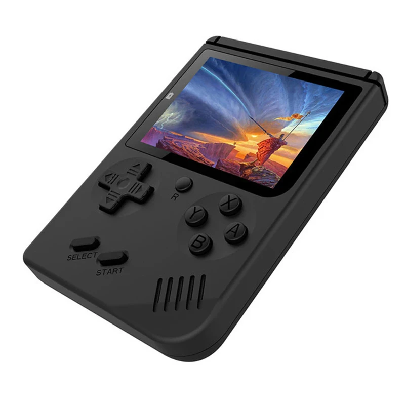 RS-6A Retro Game Console 168 in 1 Portable Handheld Cool Game Boy 8 Bit Video Games Player LCD Kids Color 168 Game AV output