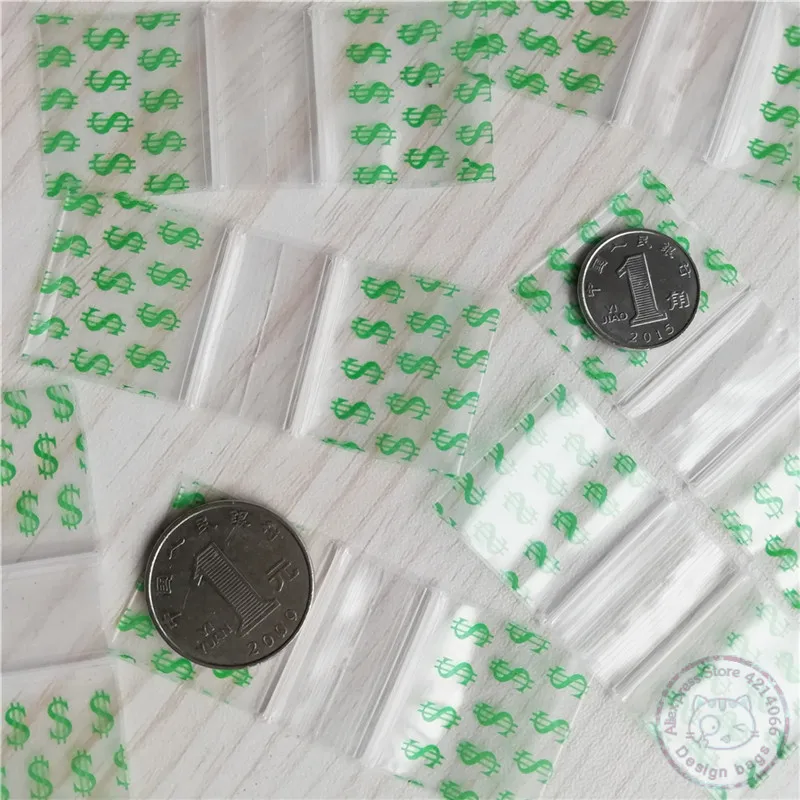 1010 Mini Baggies 100pcs Small Bags US Dollar Design 1