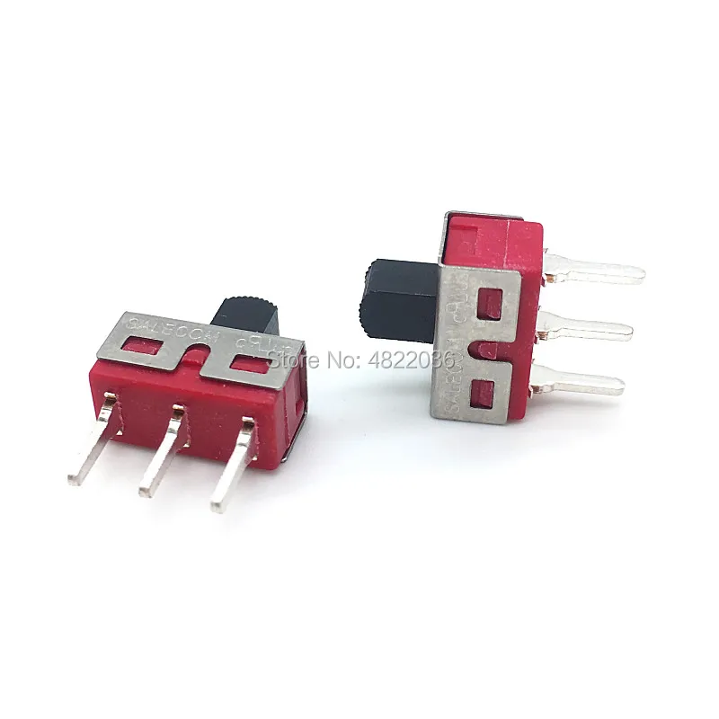 2pcs Q15 Slide Switch TS-13 3pin 2 Position Toggle Switch ON ON 3A 250V/6A 125VAC