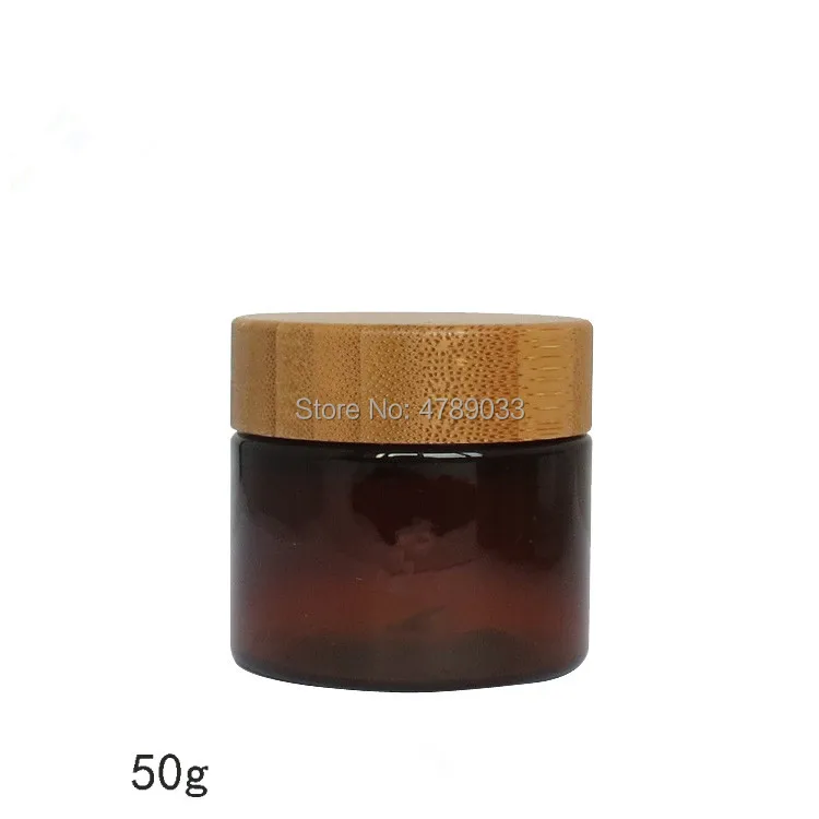 

10/30pcs 50g Amber Face Cream Jars Pot Travel PET Empty Cosmetic Containers 50ml Cosmetic Sample Bottle