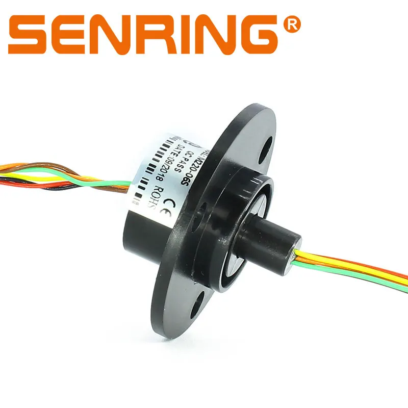 

Capsule Slip Ring ,6 Wires Mini Sliprings with OD 22mm 2A Signals Transmission Plastic Housing Material