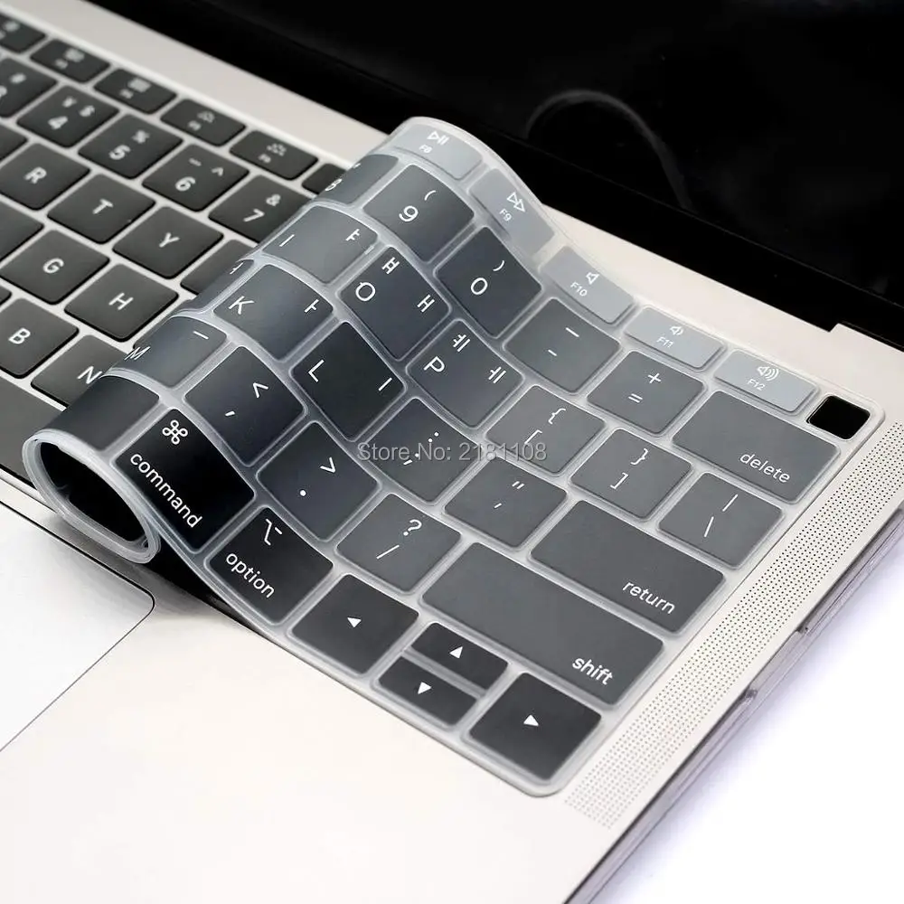 

Korean Language Silicone Keyboard Cover Skin for MacBook Newest Air 13 Inch 2018 Release A1932 with Retina Display US Layout