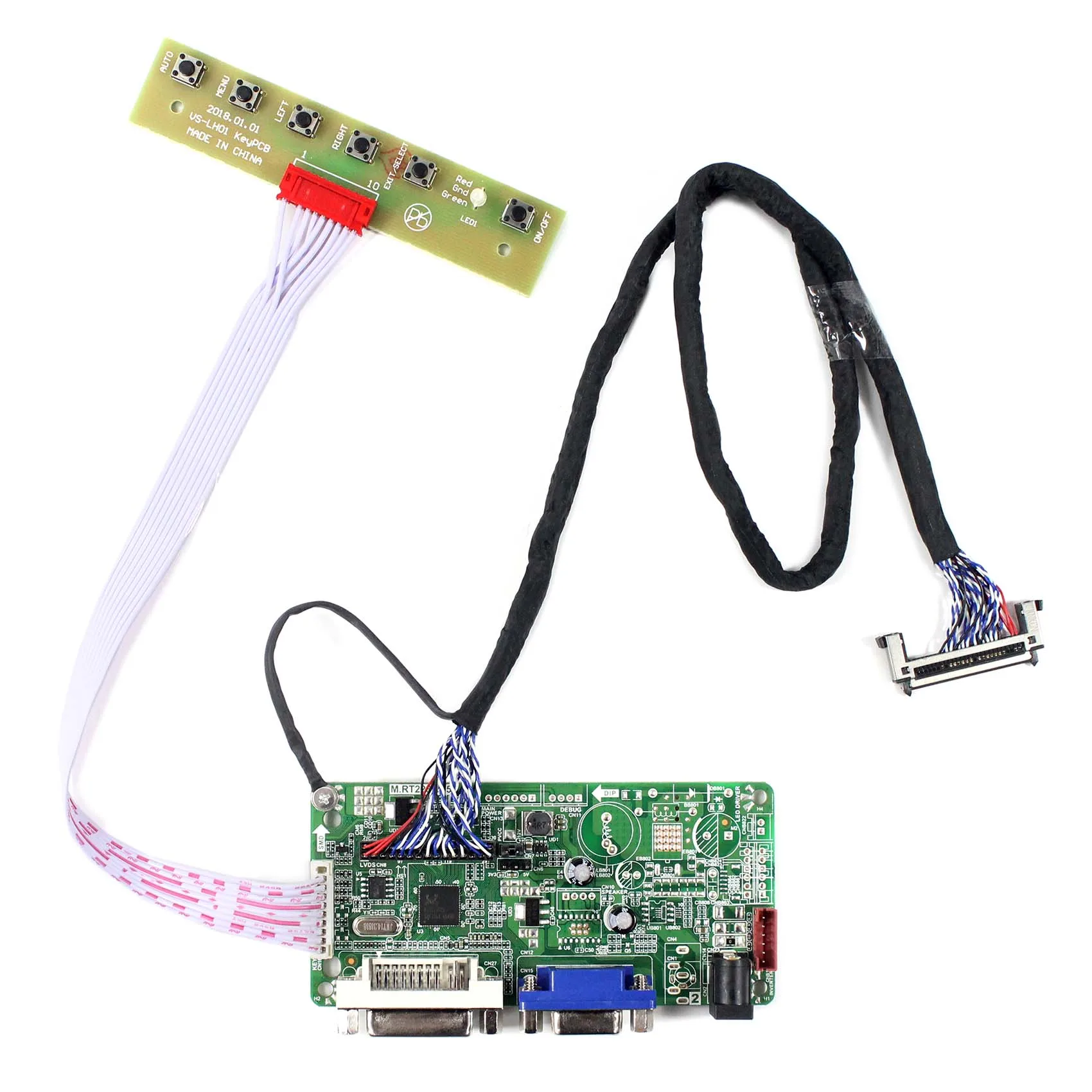 DVI VGA LCD Board Work for LVDS Interface LCD Screen 32inch 1920x1080 P320HVN01.0 P320HVN01.1（ not included the Power Board）