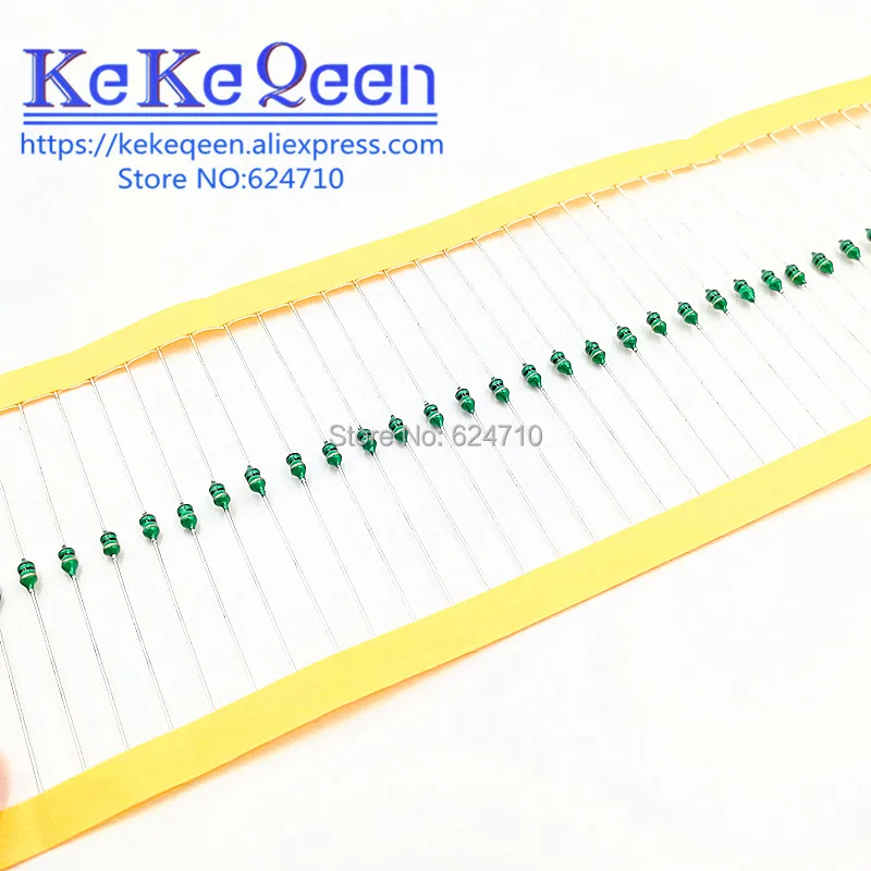 20PCS 0204 1/8w Inductor Color ring inductance 0.1UH 0.27UH 0.33UH 0.47UH 1UH 1.2UH 1.5UH 1.8UH 2.2UH 3.3UH