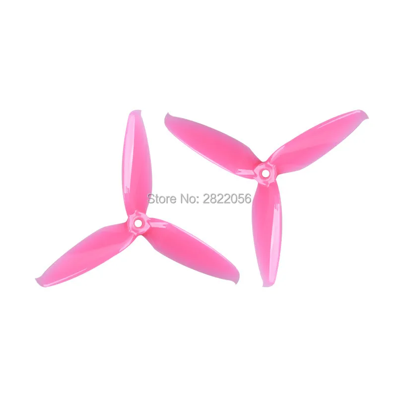 2 Pair 5 colors Gemfan 5552 5.5x5.2 FPV PC 3 propeller Prop Blade CW CCW shaft through the machine more special motor 2407