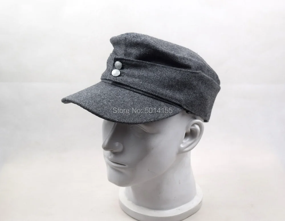 Cosplay German WH Elite EM M43 Panzer Wool Field Cap Hat Gray