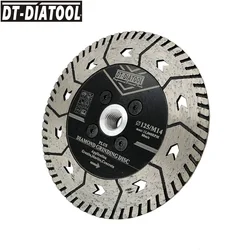 DT-DIATOOL 2pcs 5inch/125mm Diamond Cutting Disc Grindng Saw Blades with M14 Thread for Grinding Granite Marble Concrete wheel