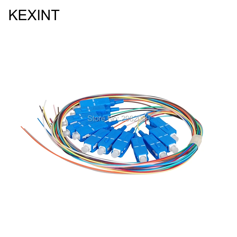 KEXINT Fiber optic pigtail 12 Color SC/UPC SM 0.9 LSZH/PVC   G657A1 G657A2 1.5M / 10 pieces