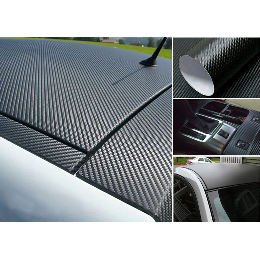 3D film car self adhesive Carbon Fiber Vinyl Film matte Car Wrap Roll Self Adhesive Sticker