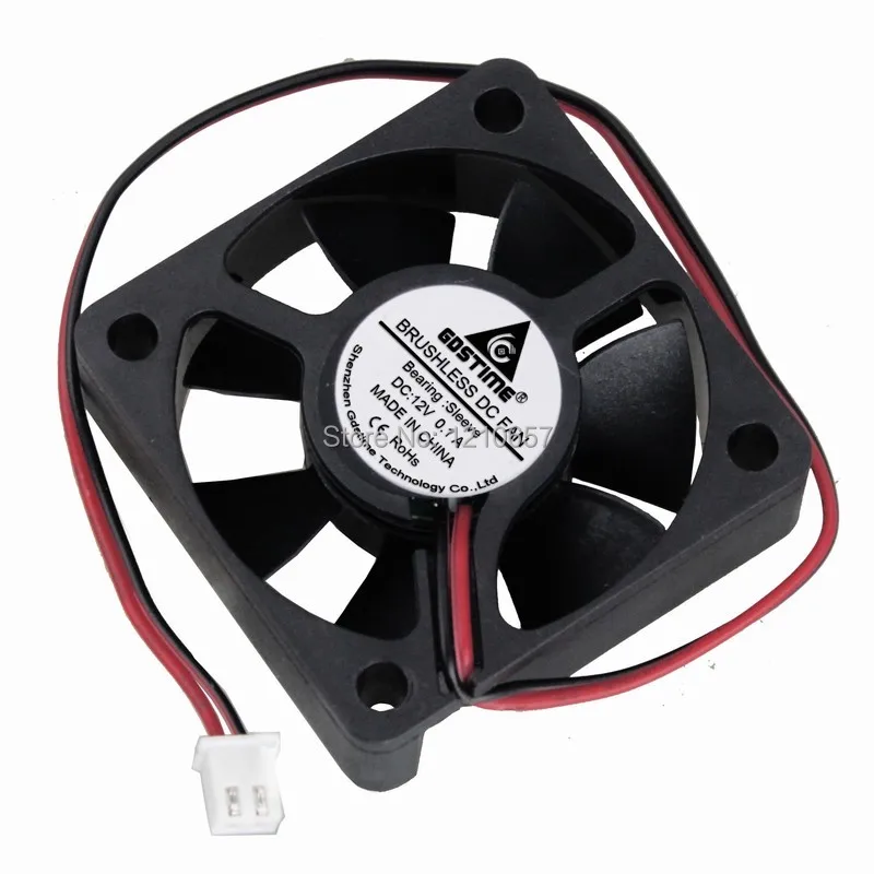 

10 Pieces LOT Gdstime 50mm 50x50x15mm 5CM 5015s DC 12V 2Pin Brushless Heatsink Cooling Fan