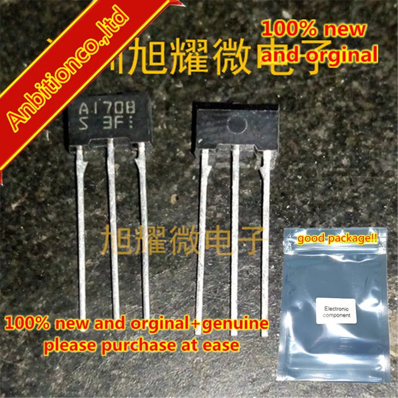 10pcs 100% new original 2SA1708 2SA1708-S A1708-S High-Voltage Switching Applications TO-92L  in stock