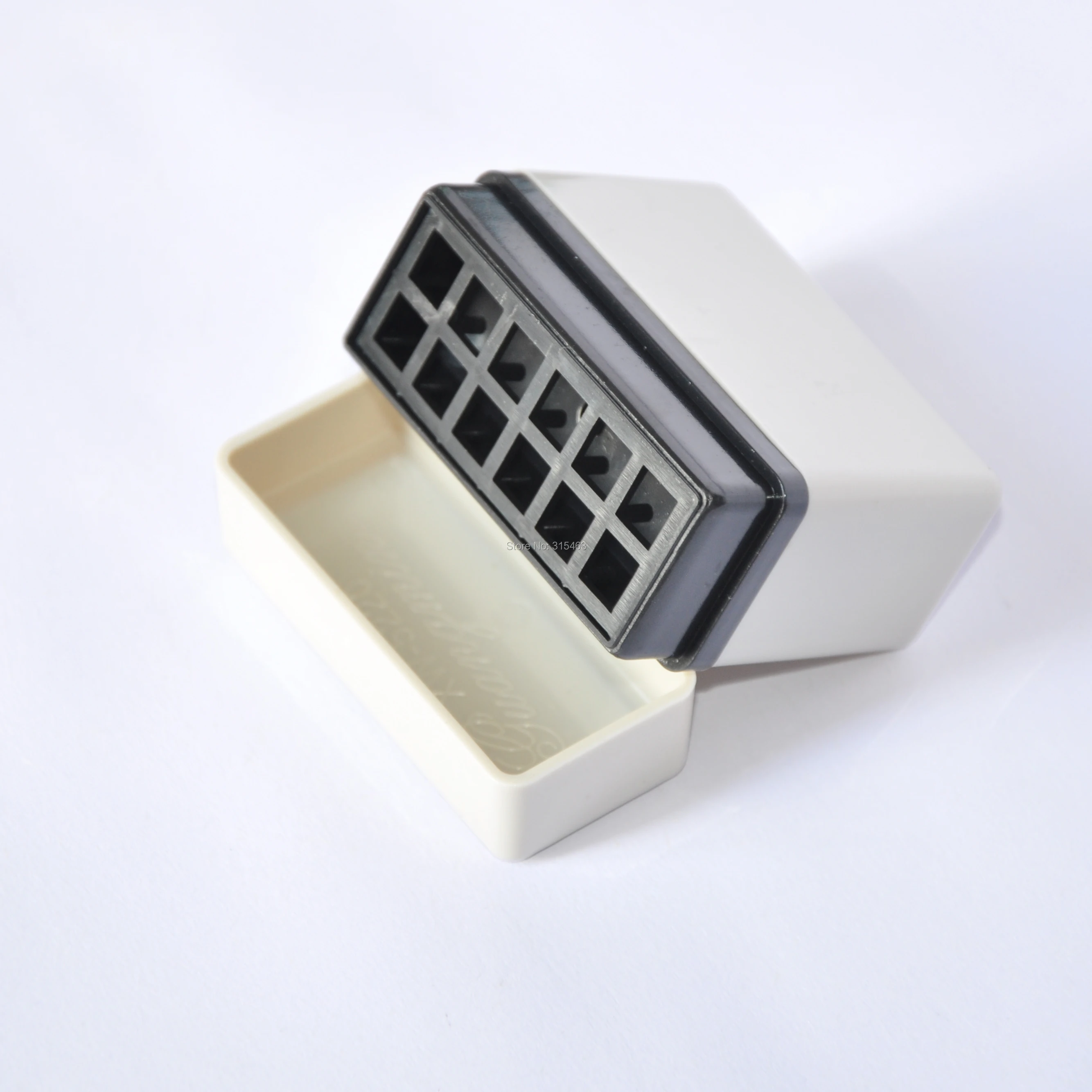 5Pcs Rectangle 52x20 52x15 30x60MM Holder Stamp Shell Blank +7MM Rubber Pad for Photosensitive Portrait Flash Machine Stamping