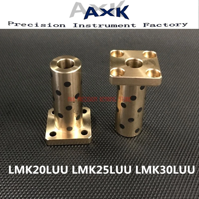 

2023 Cnc Router Parts Lmk20luu Lmk25luu Lmk30luu Flange Linear Bearing Cnc Jdb Solid Embedded Graphite Self-lubricating Oil