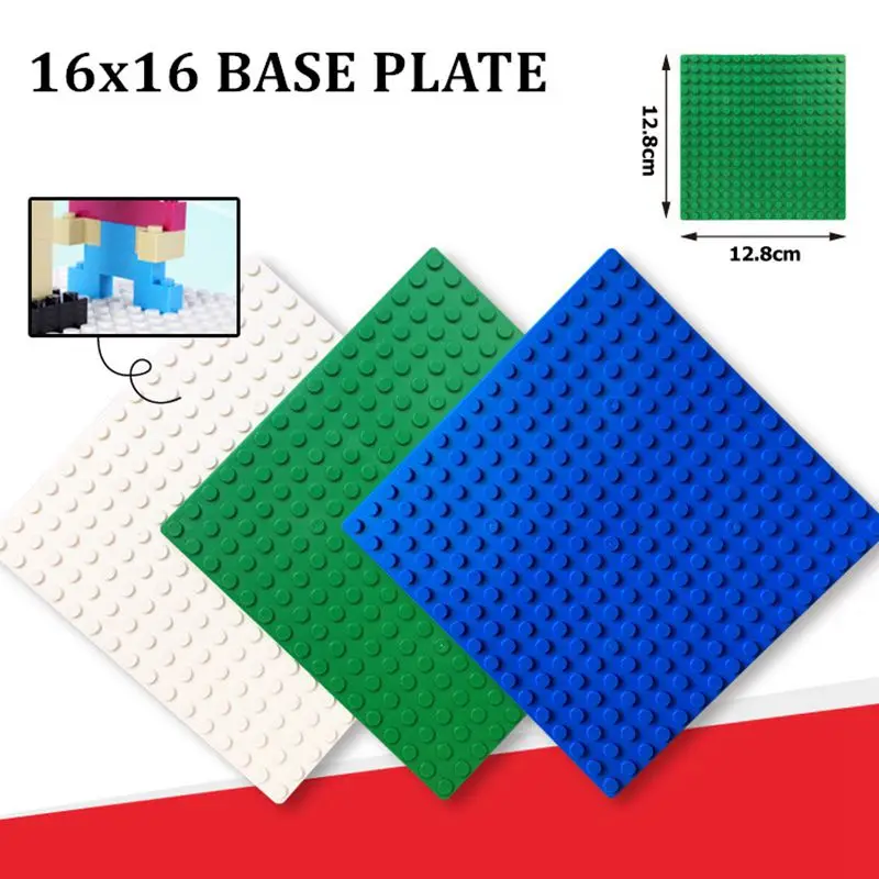 Children Toys 16x16 Single Sided Dots City Base Plate Building Blocks Bricks Parts Compatible with Lego