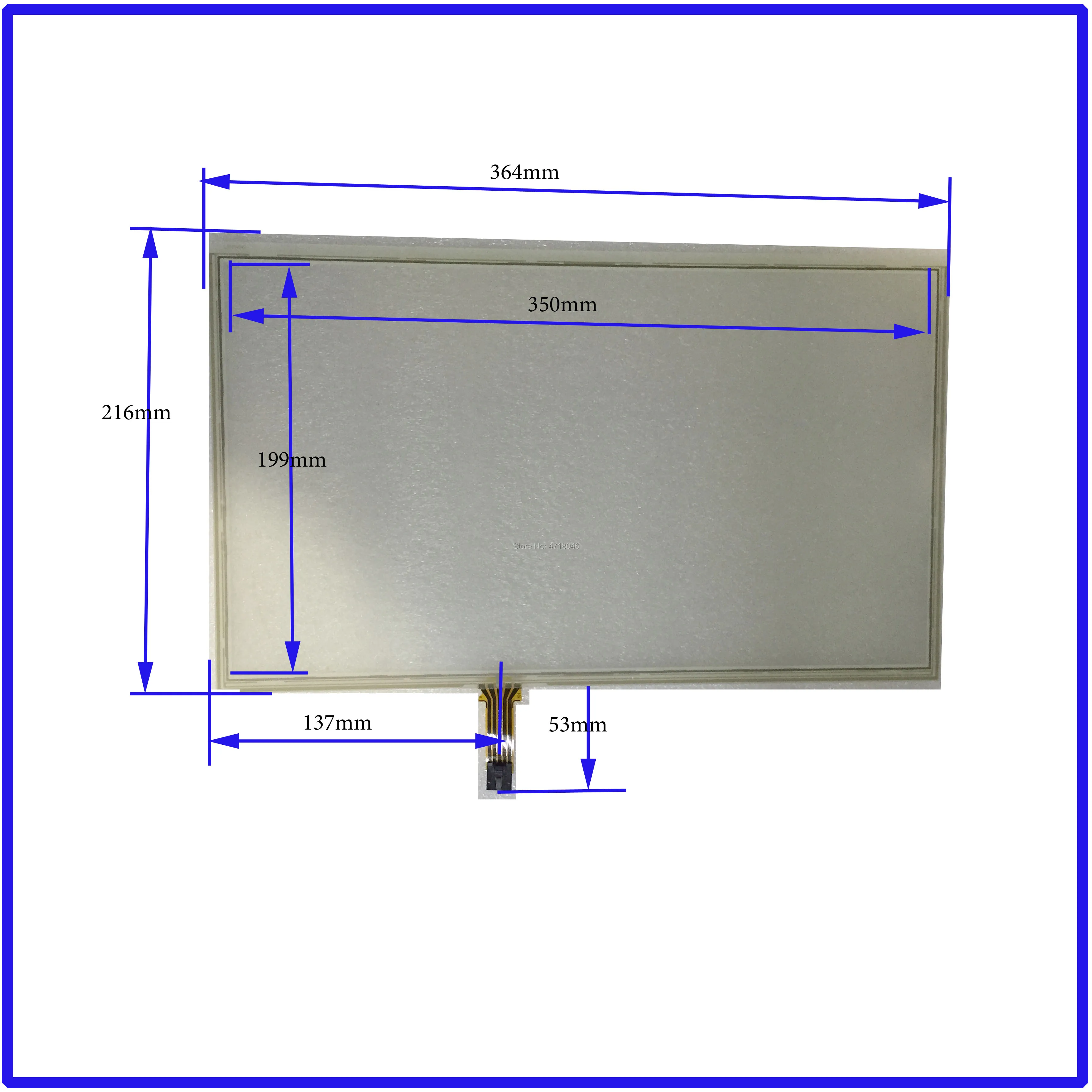 ZhiYuSun wholesale  5pcs/lot 364*216mm 15.4inch resistance screen  364mm*216mm