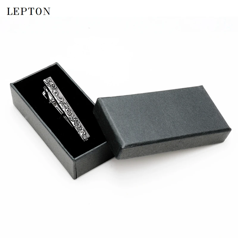 

Vintage Totem Tie Clips for Men Lepton Metal Sea Wave Design Tie Bar Business Wedding Gift Box Included
