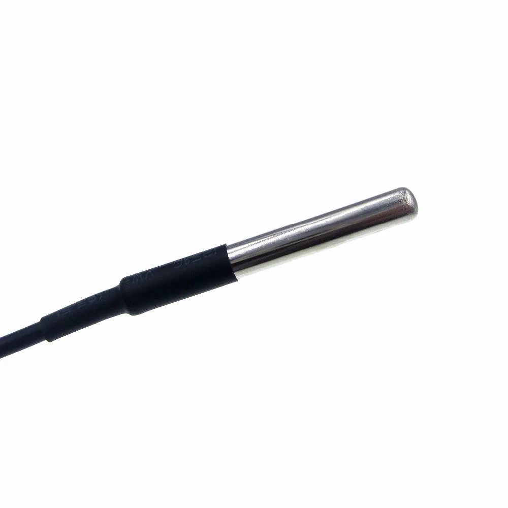 20 قطعة/الوحدة الفولاذ المقاوم للصدأ حزمة مقاوم للماء DS18b20 درجة الحرارة التحقيق استشعار درجة الحرارة 18B20