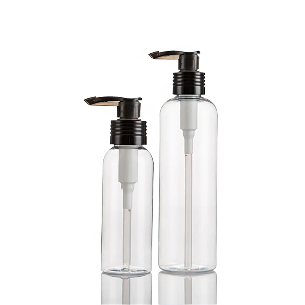 

Wholesale 250ml clear body cream lotion pump plastic bottle, 250ml shampoo bottle PET