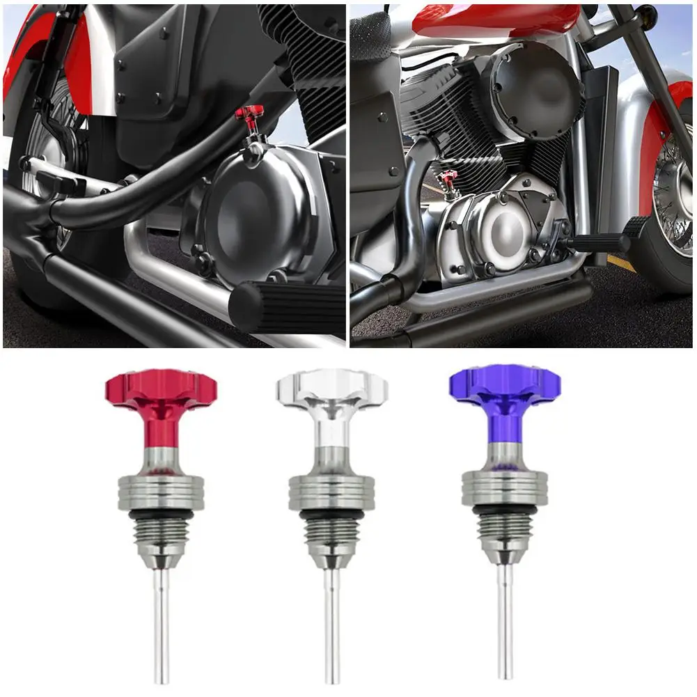 GY6 Motorcycle Engine Oil Tank Dipstick Innovative Pedal Accessories For Honda Yamaha Kawasaki Suzuki