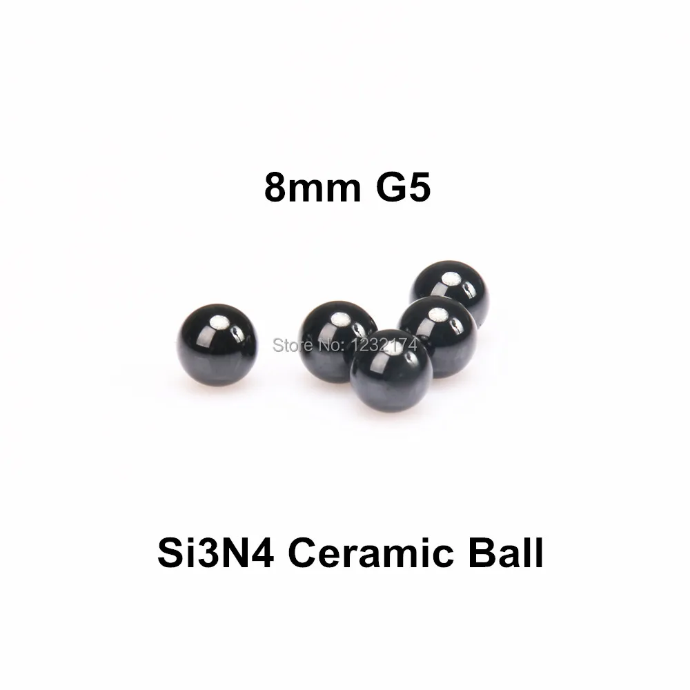 

8mm Silicon Nitride Ceramic Ball Si3N4 Grade G5 100PCS/Lot used in Bearing,Pump, Valve ball, linear slider 8mm ceramic ball