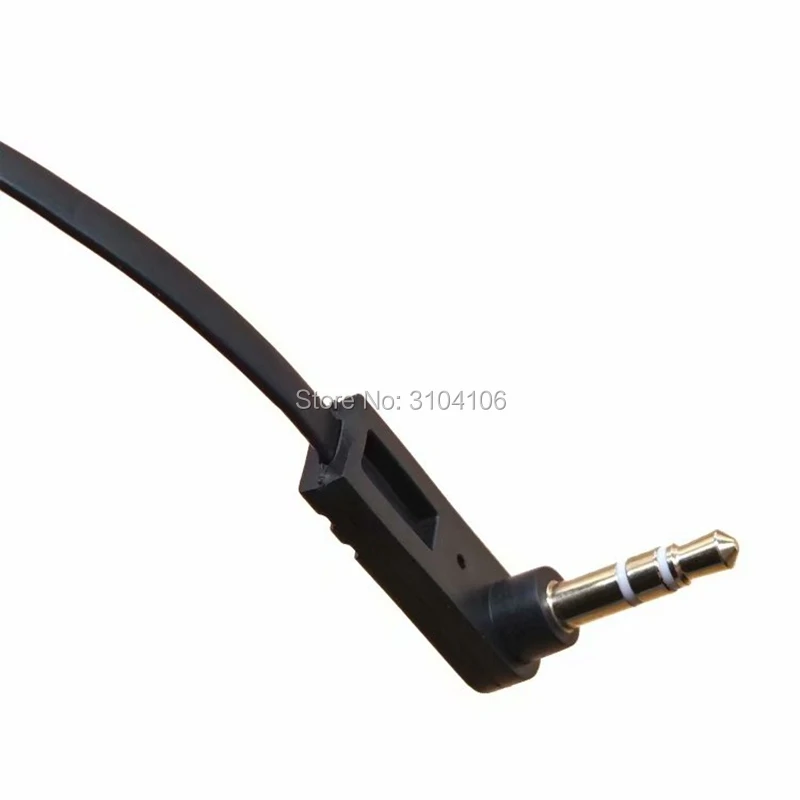 Kabel Audio 3.5mm z męskiego na męskie słuchawki Stereo zestaw Audio AUX 10CM podwójny łokieć czarny I klucz kup