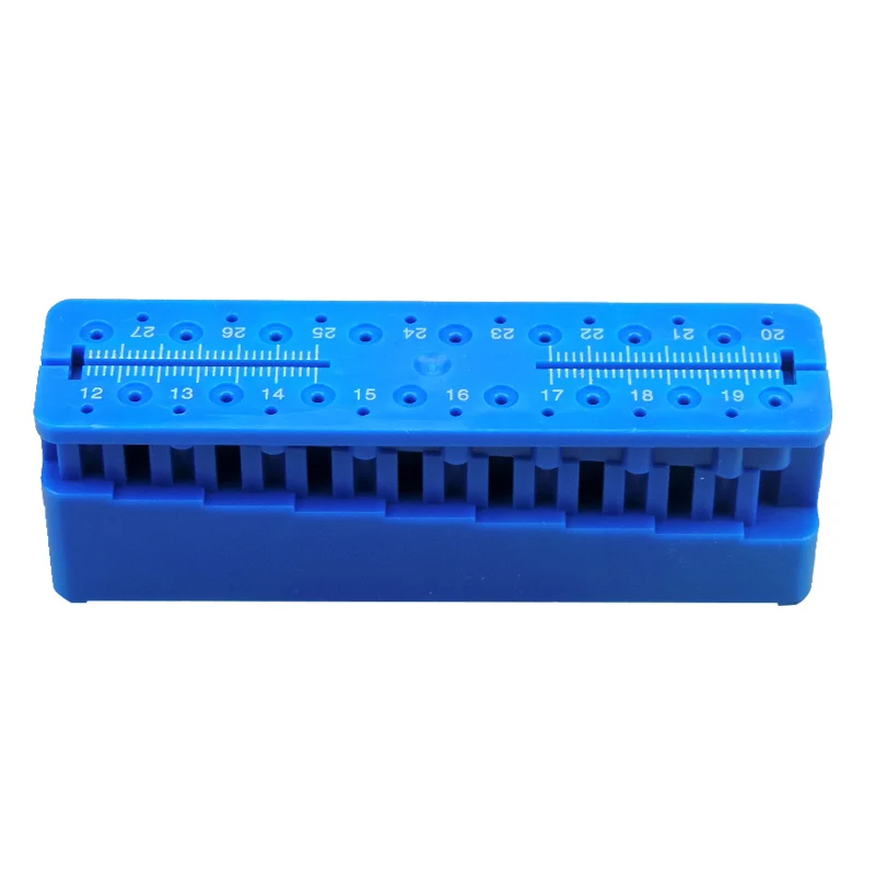 

1Pc Plastic Dental Mini Endo Measuring Autoclavable Endodontic Block Files Dentist Instrument Ruler Blue Dental Tools