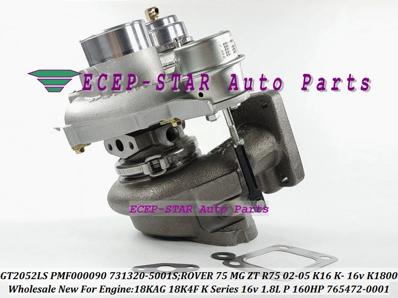 Turbo GT2052LS 731320 731320-5001S 765472-5002S 765472 PMF000090 para ROVER 75 para MG ZT R75 serie K K16 16V 1.8L P K1800 18KAG
