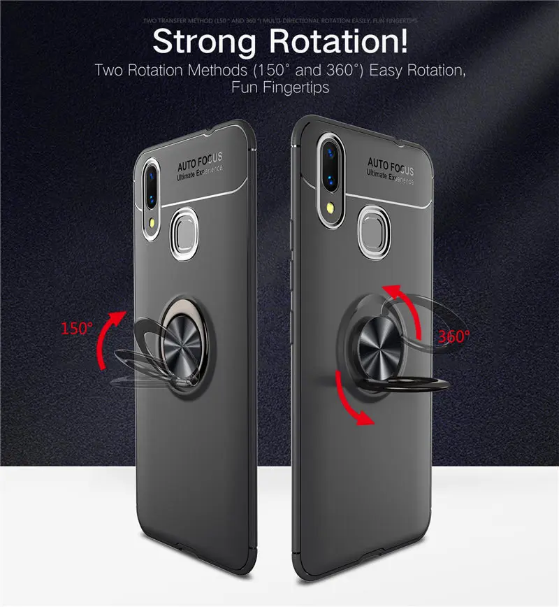 

Xiaomi Mi Max 3 Case MiMax3 Car Holder Stand Magnetic Bracket Finger Ring Silicone TPU Case For Xiaomi Mi Max3 Coque Capa