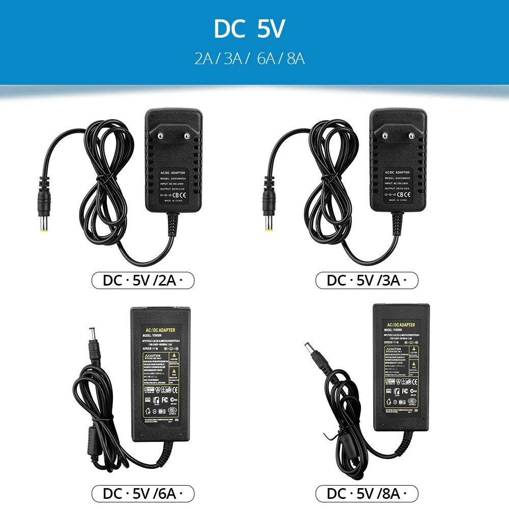 DC 5V 12V 24V Power Supply Led Driver 1A 2A 3A 5A 8A 10A Power Adapter Lighting Transformer For Led Bar Light 5050 Led Strip