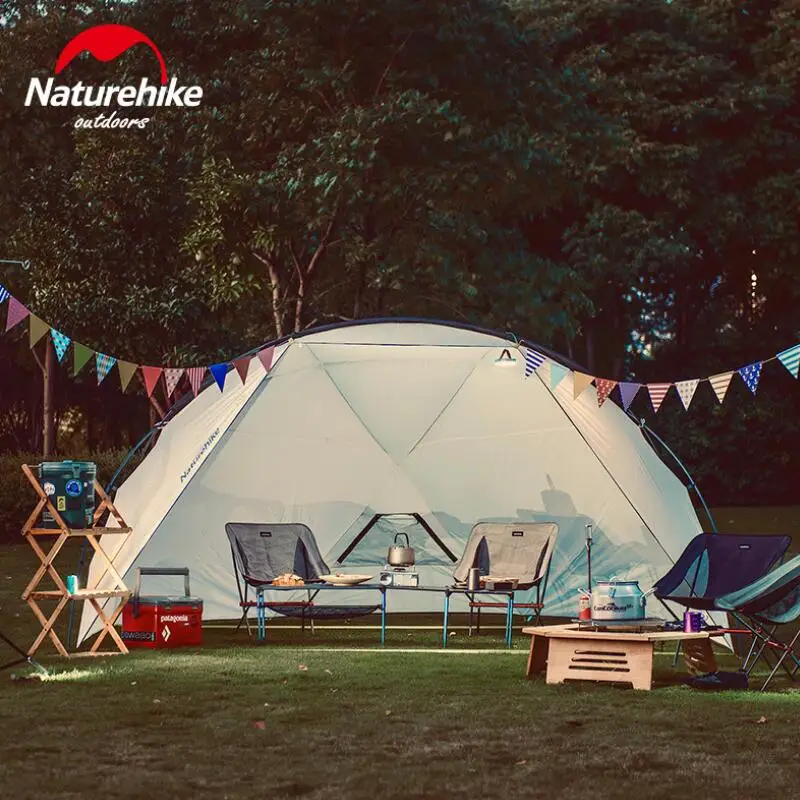 Naturehike Outdoor Camping Tent Sun Shelter Awning Rainproof Anti-UV Sun Shelter Canopy Beach Sunshade External Rain Protection