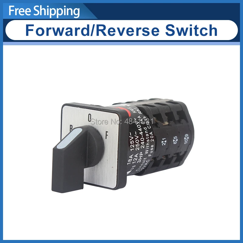 

Changeover Switch ZH-A EN61058 Motor Reversing Switch Forward&Reverse Switch For SIEG C3-181 Grizzly G0765 JET BD-7