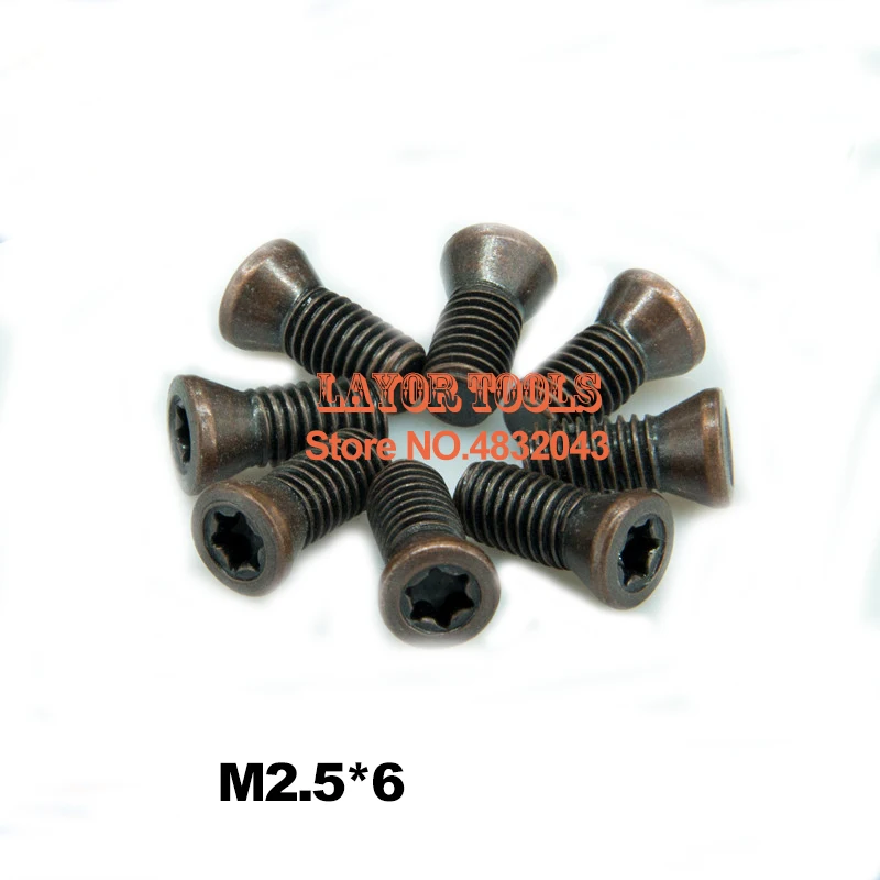 

50pcs M2.5*6mm CNC lathe tool spare screws Torx screws
