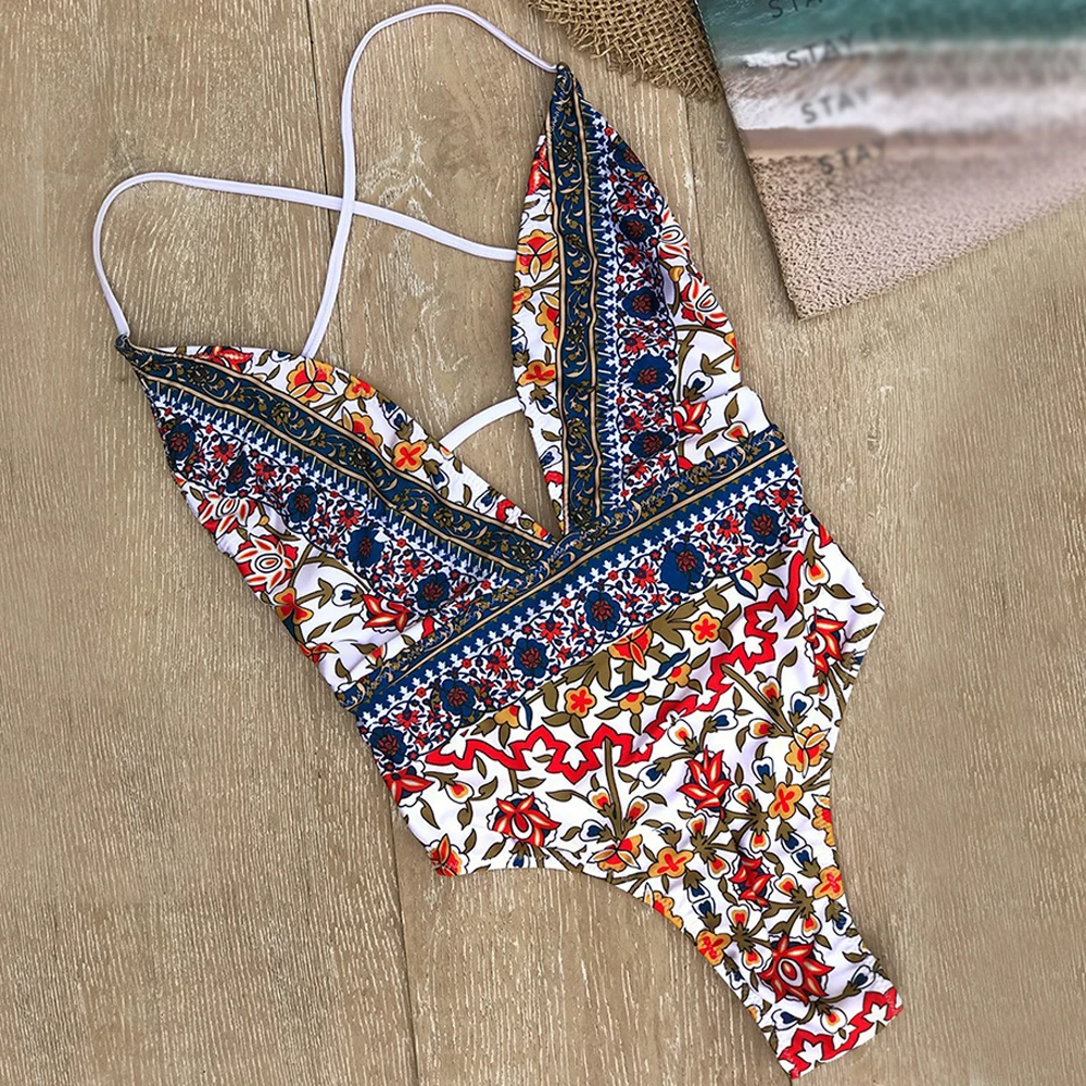 Gorące lato One Piece Bikini seksowne stroje kąpielowe kobiety usztywniony biustonosz Push Up jednoczęściowy strój kąpielowy Bikini Monokini strój