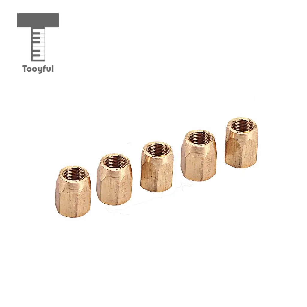 5pcs Brass Guitar Truss Rod Nut for Electric Guitar Bass Parts Accessories